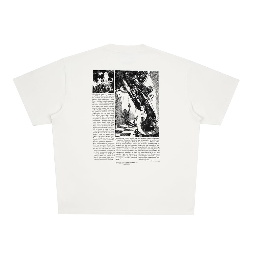 Moomin Comet Stilts T-shirt Unisex White - The Official Moomin Shop