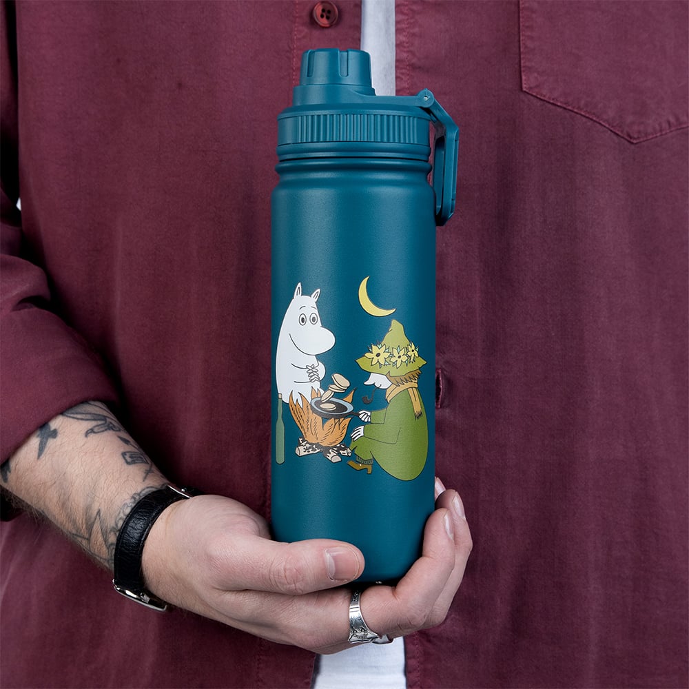 Moomintroll &amp; Snufkin Thermal Everyday Bottle - Nordicbuddies - The Official Moomin Shop