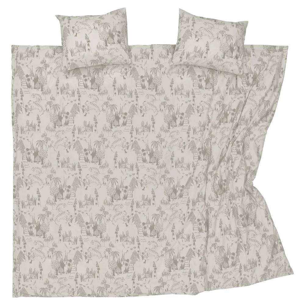 Moomin Garden Party GOTS Bed Linen Set 240x210 - Moomin Arabia - The Official Moomin Shop