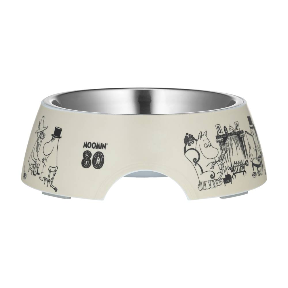 Moomin For Pets Food Bowl Beige L - Muurla - The Official Moomin Shop