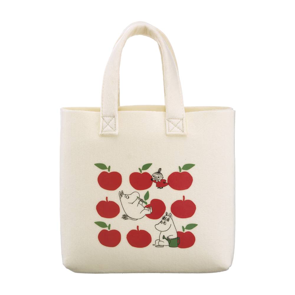Moomin Joyfull Apples Totebag Red - The Official Moomin Shop