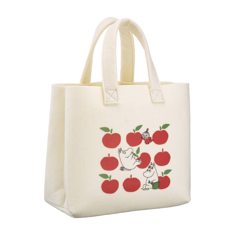 Moomin Joyfull Apples Totebag Red - The Official Moomin Shop
