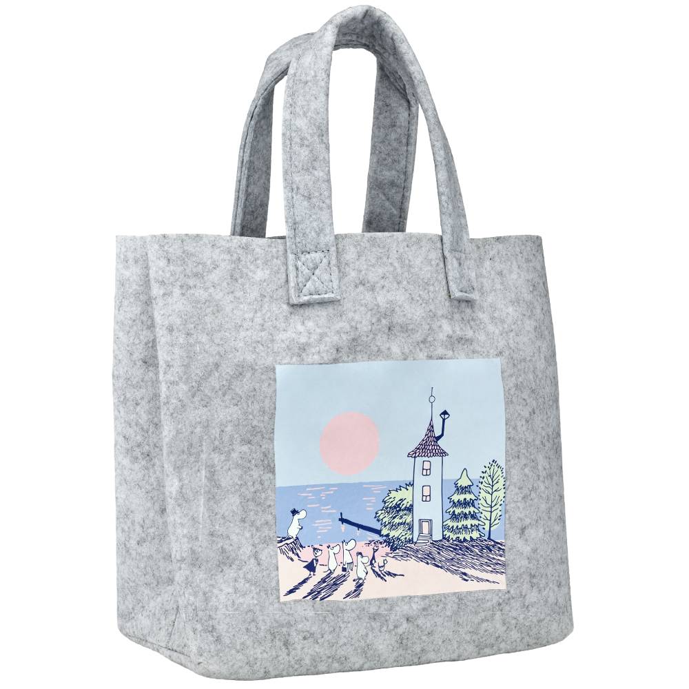 Moomin Sunset Tote Bag Grey - The Official Moomin Shop
