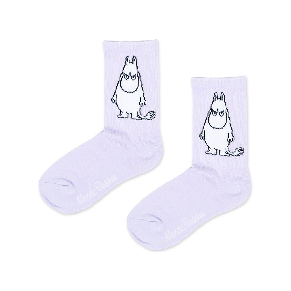 Moomintroll Angry Retro Socks Lilac 36-42 - Nordicbuddies - The Official Moomin Shop