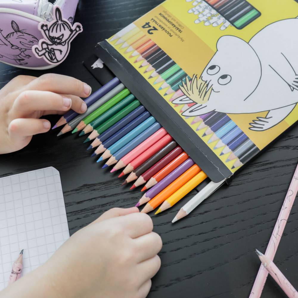 Snorkmaiden Coloured pencils 24pcs. - Anglo Nordic - The Official Moomin Shop