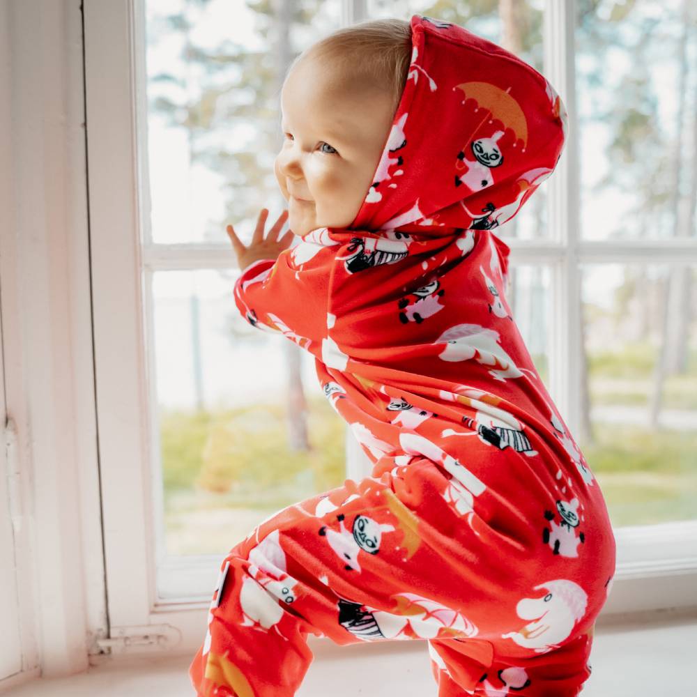 Moomin Rainy Day Jumpsuit Red - Martinex - The Official Moomin Shop