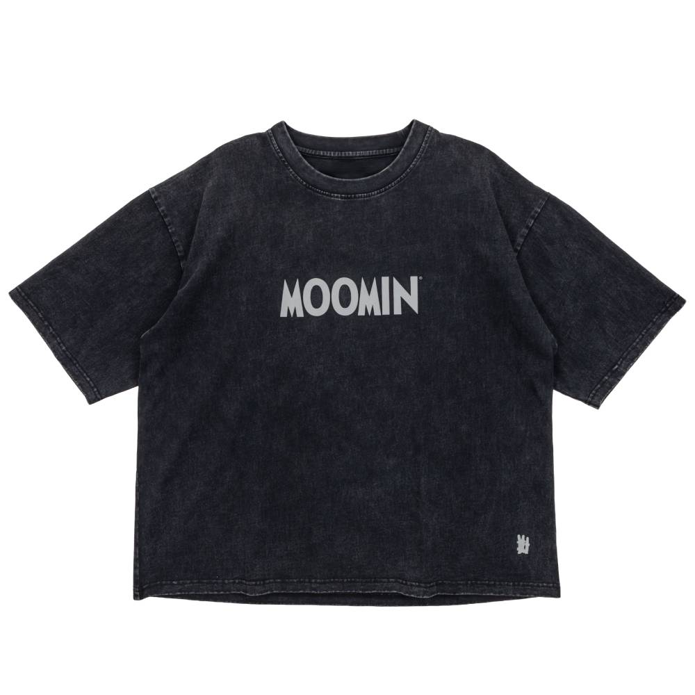Moomin x Mert Otsamo Logo T-shirt Vintage Black - The Official Moomin Shop