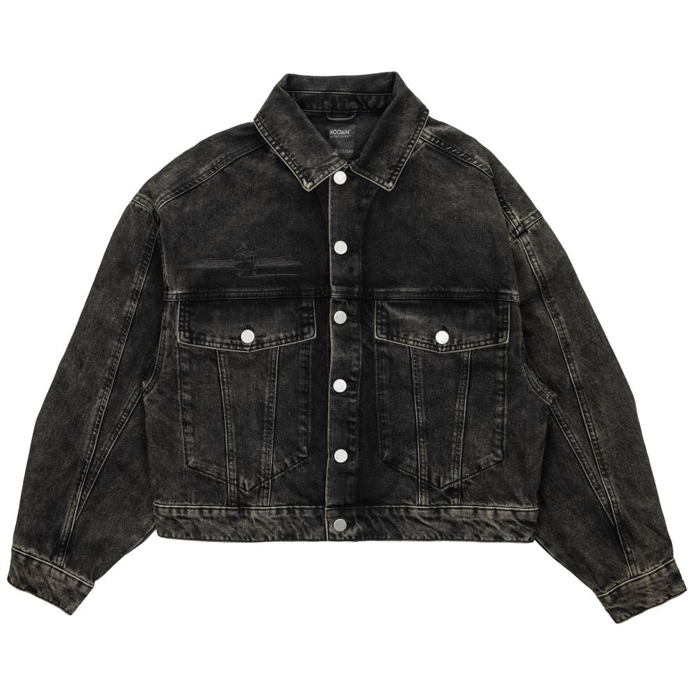Moomin x Mert Otsamo Denim Jacket Journey Black Olive - The Official Moomin Shop