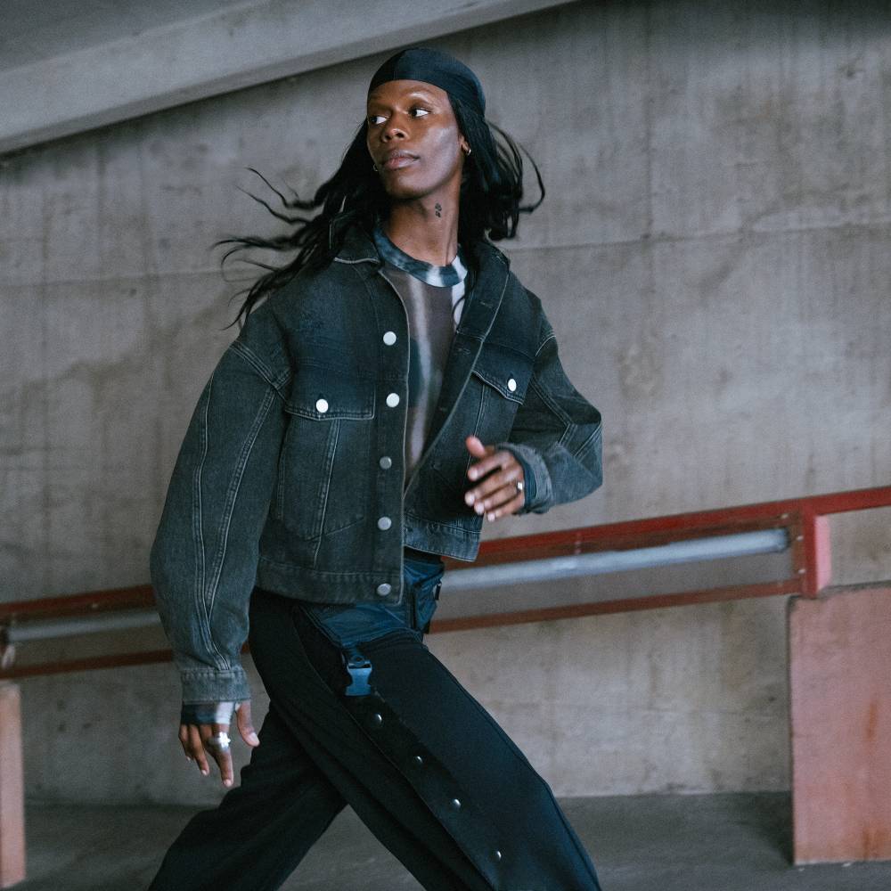 Moomin x Mert Otsamo Denim Jacket Journey Black Olive - The Official Moomin Shop