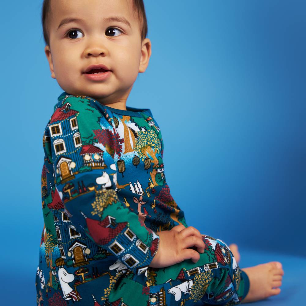 Moomin Festivity Pyjamas Blue - The Official Moomin Shop