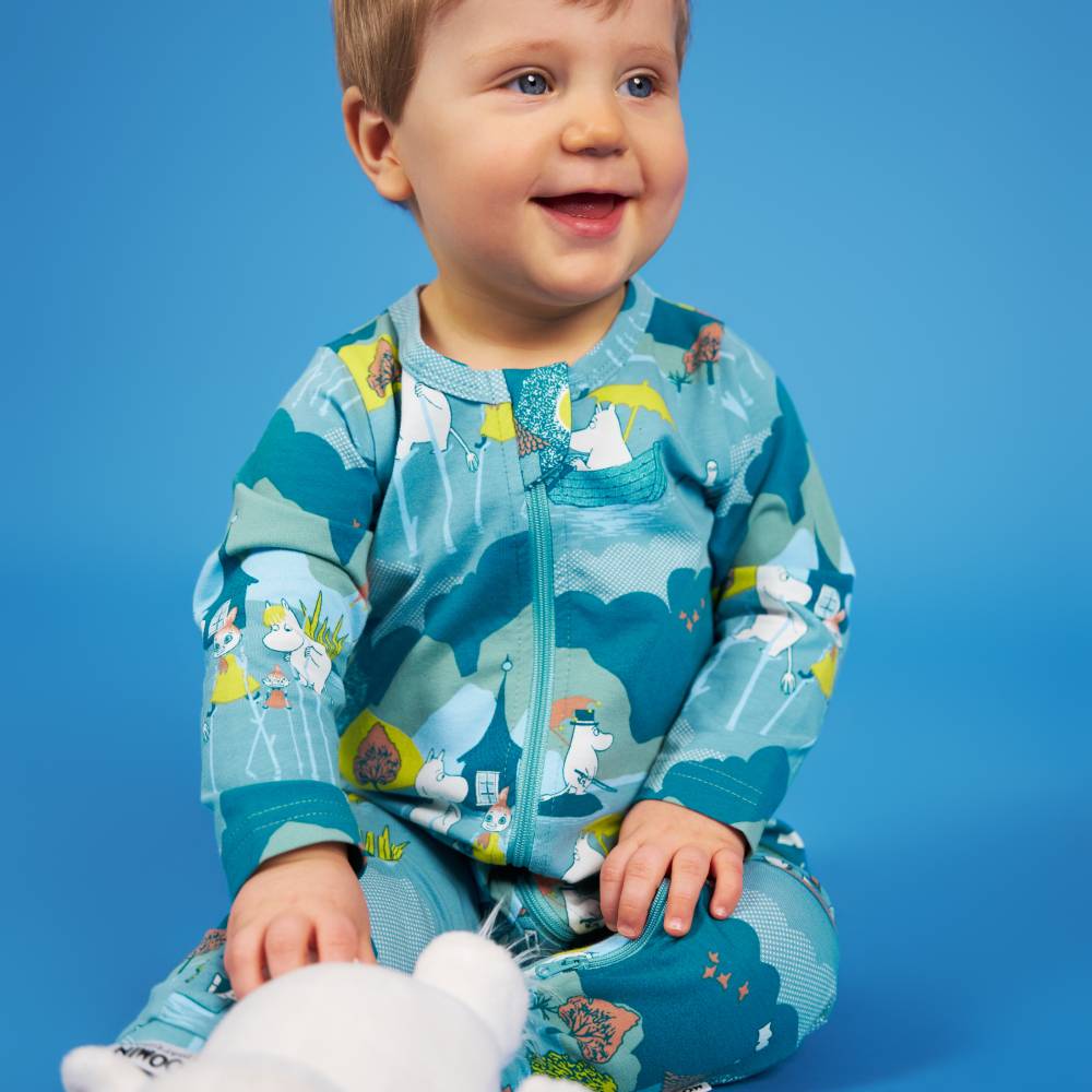 Moomin Deluge Pyjamas Blue - The Official Moomin Shop