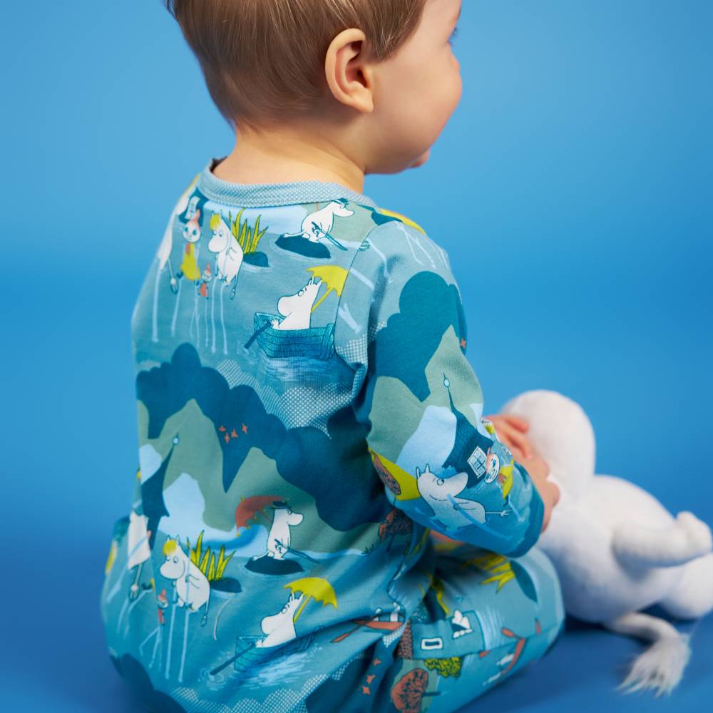Moomin Deluge Pyjamas Blue - The Official Moomin Shop