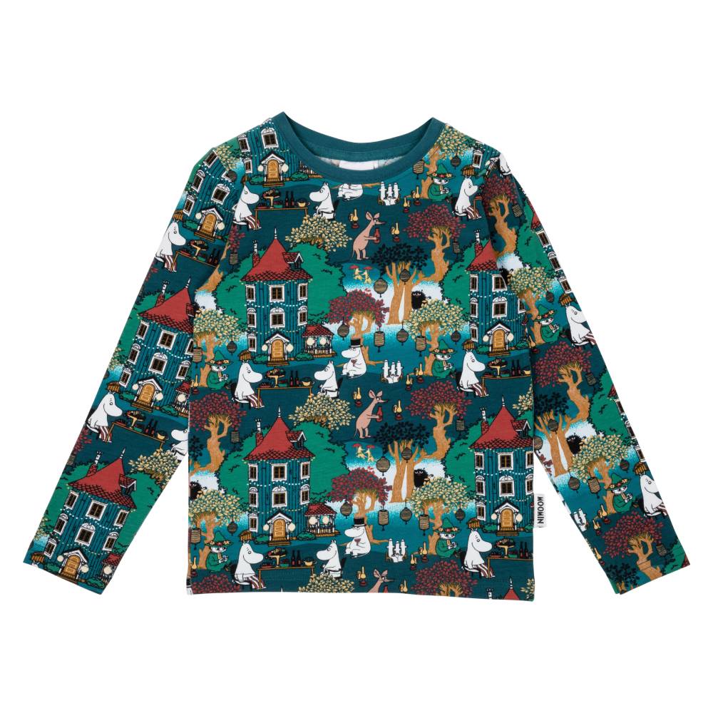 Moomin Festivity Shirt Blue - The Official Moomin Shop