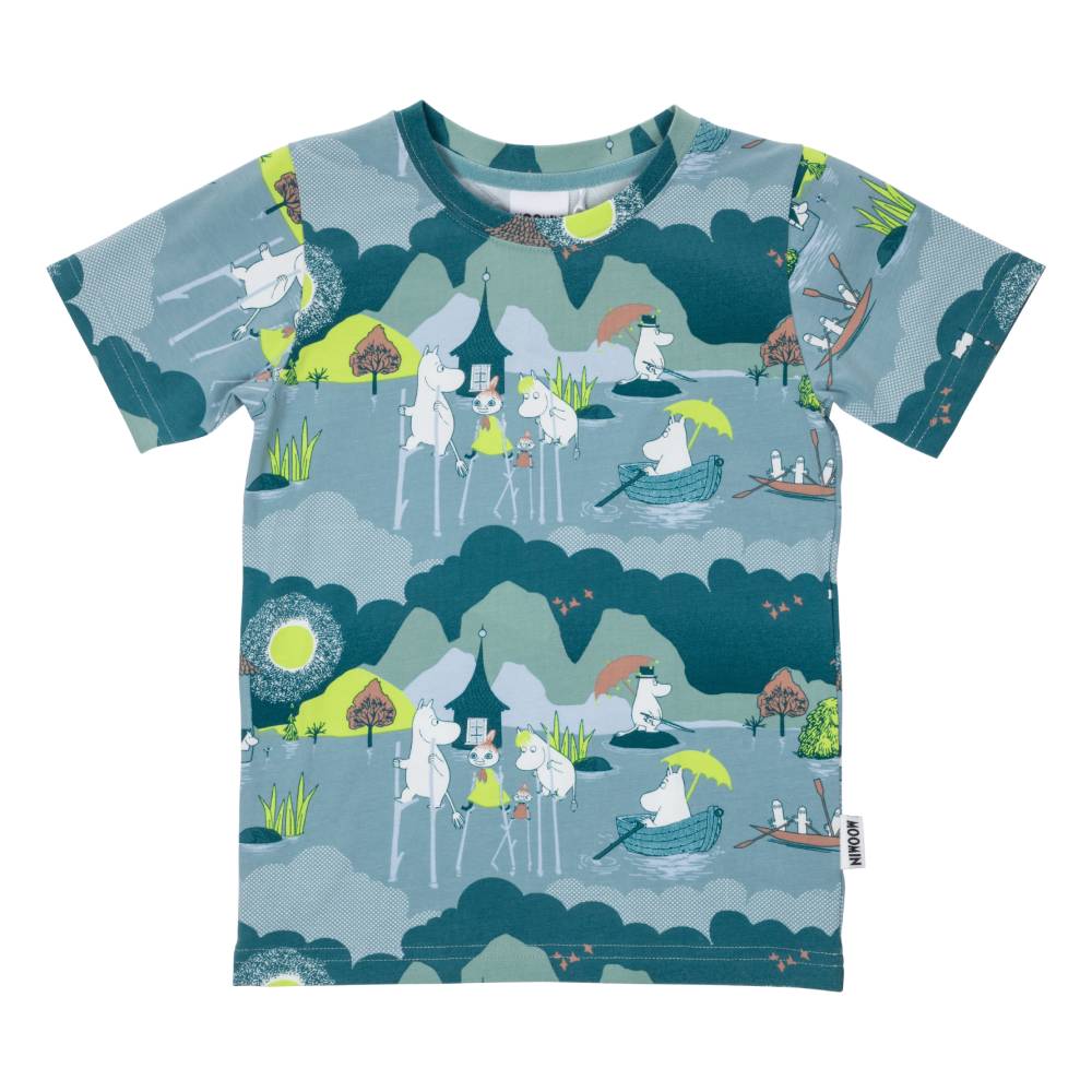 Moomin Deluge T-shirt Blue - The Official Moomin Shop