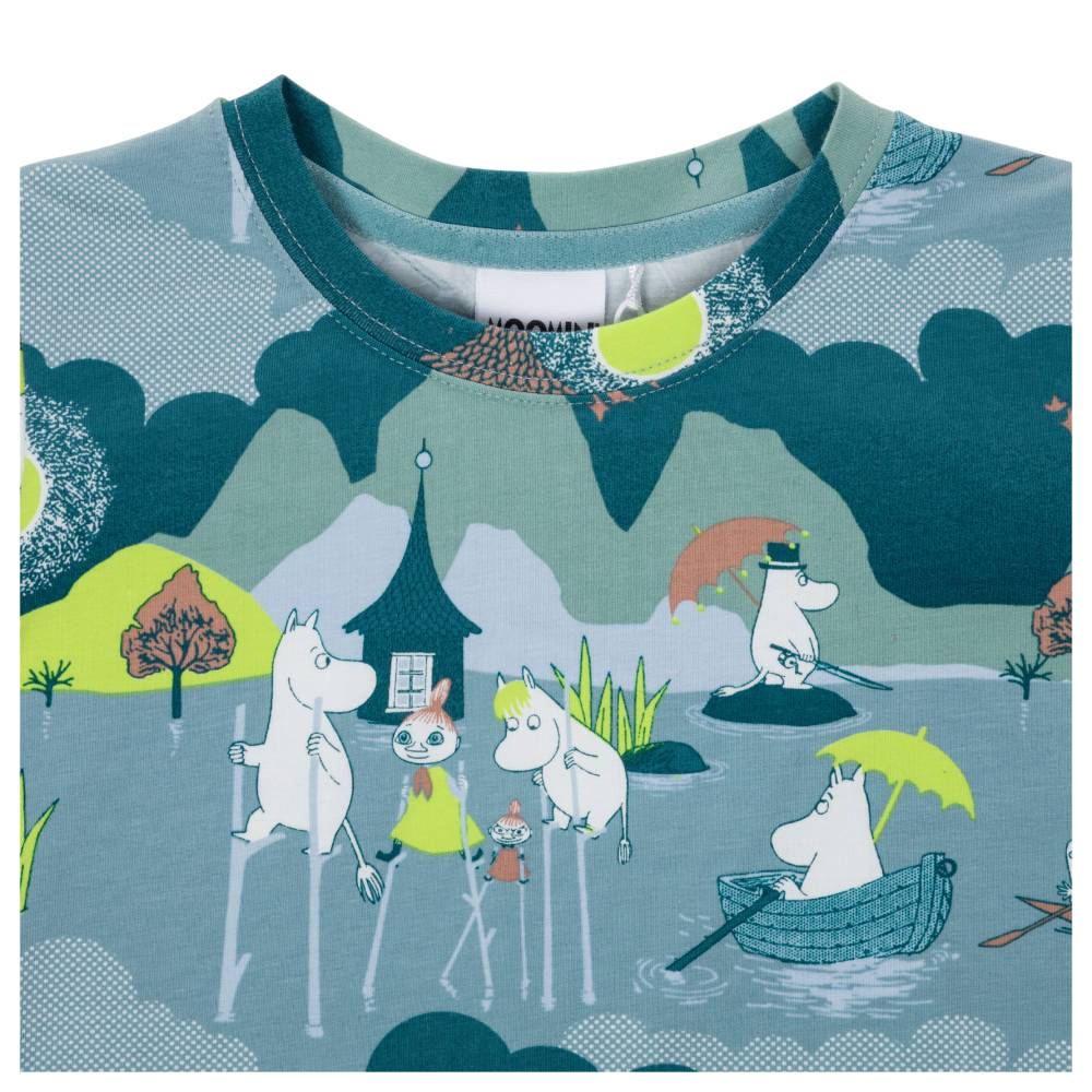 Moomin Deluge T-shirt Blue - The Official Moomin Shop