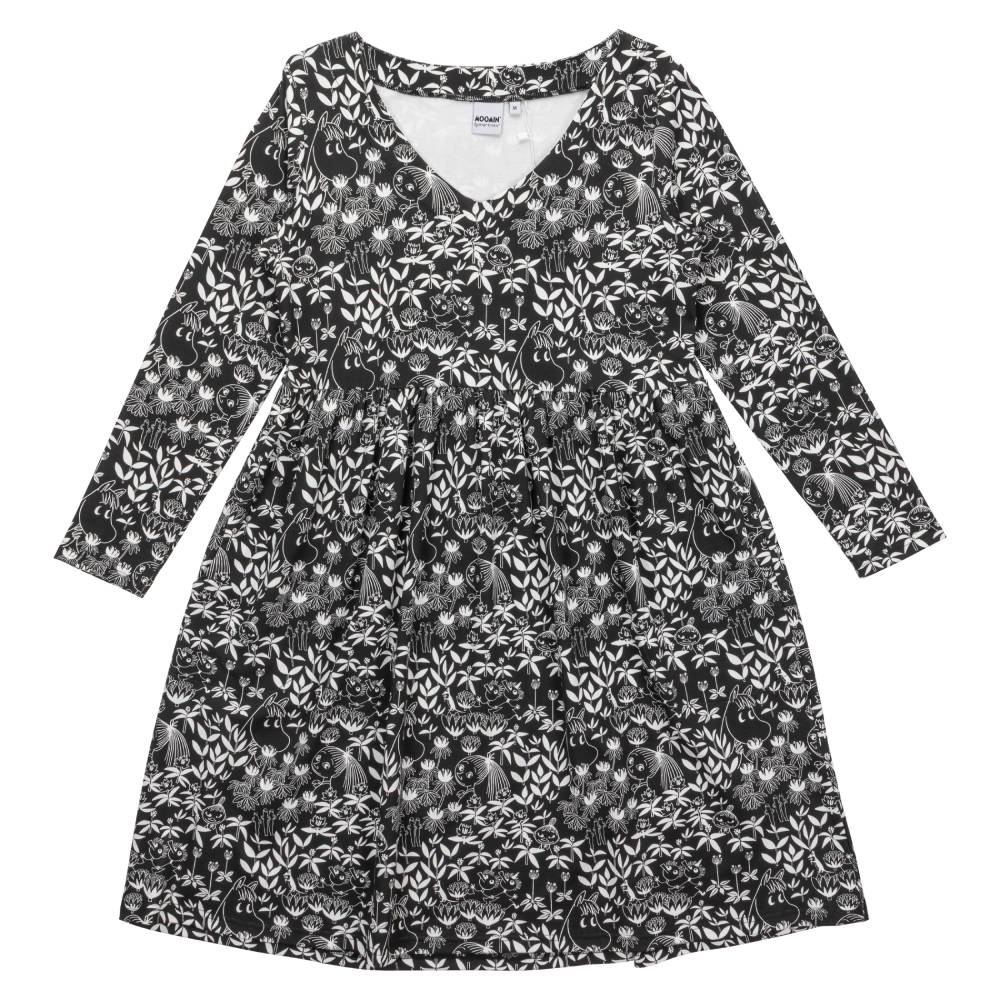 Moomin Primrose Dress Black - The Official Moomin Shop