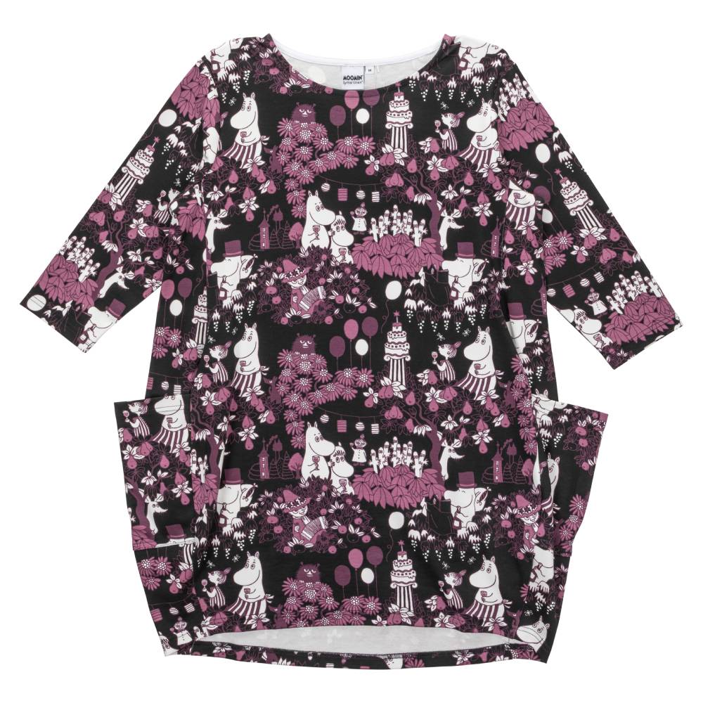 Moomin Party Moment Tunic Plum - The Official Moomin Shop