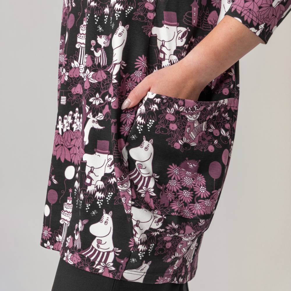 Moomin Party Moment Tunic Plum - The Official Moomin Shop