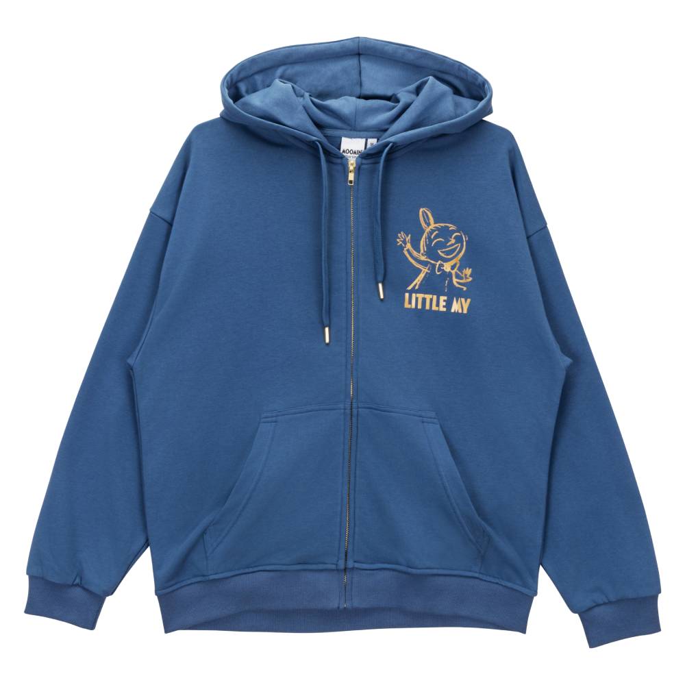 Little My Sketch Hoodie Darkblue - The Official Moomin Shop