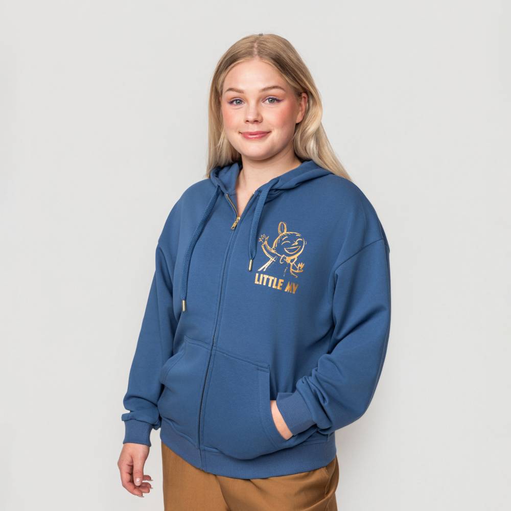 Little My Sketch Hoodie Darkblue - The Official Moomin Shop