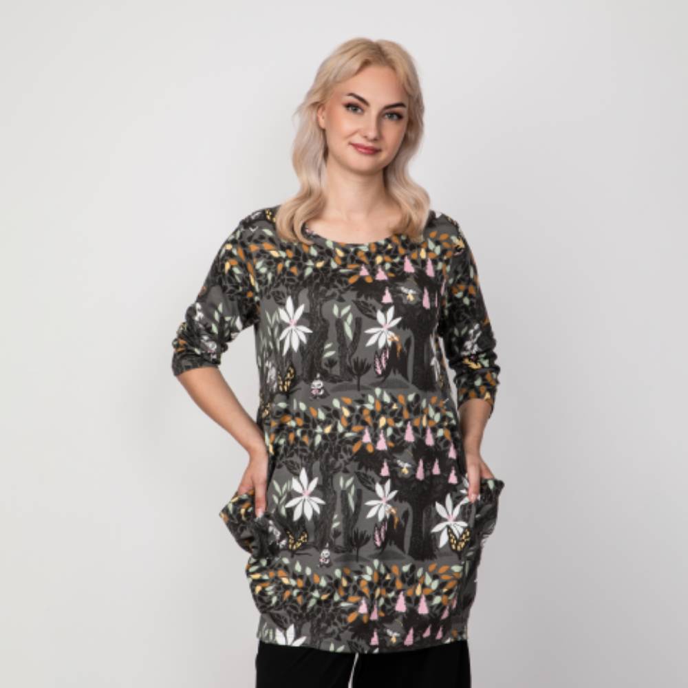 Moomin Spring Chestnut Tunic Grey - The Official Moomin Shop