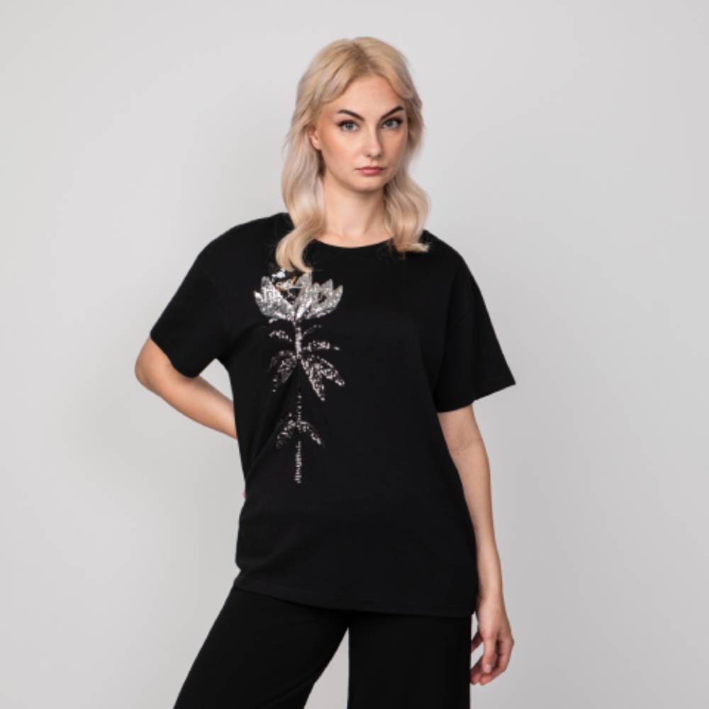 Snufkin Charm T-shirt Black - The Official Moomin Shop