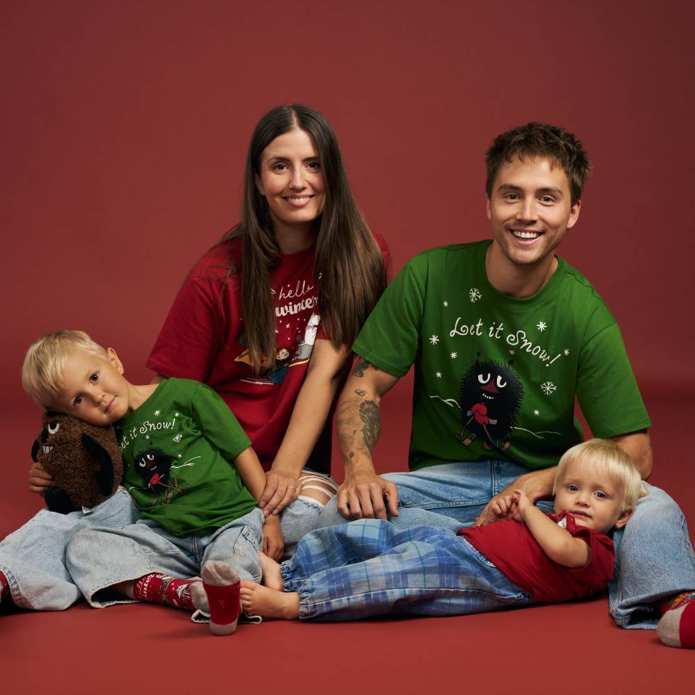 Stinky Winter Kids T-shirt Green - The Official Moomin Shop