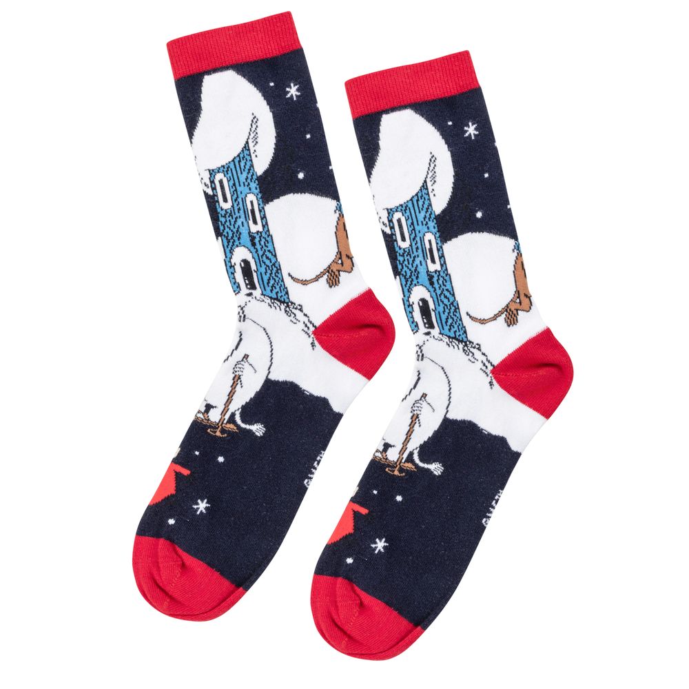 Moomin Winterland Socks Darkblue - The Official Moomin Shop