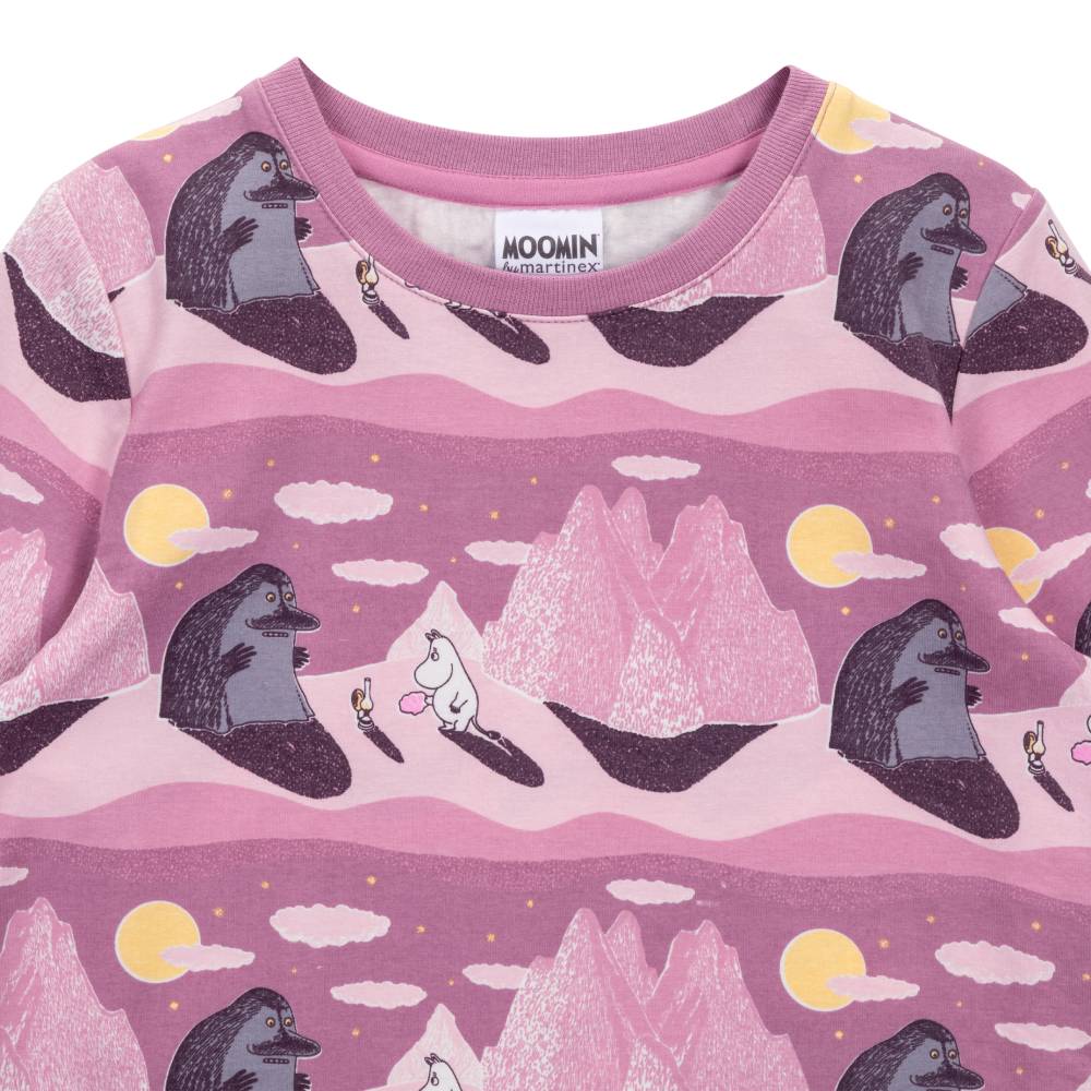 Moomin Night Sky Shirt Pink - The Official Moomin Shop