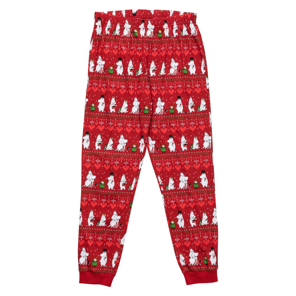 Moomin Winter Heart Men Pyjamas Red - The Official Moomin Shop