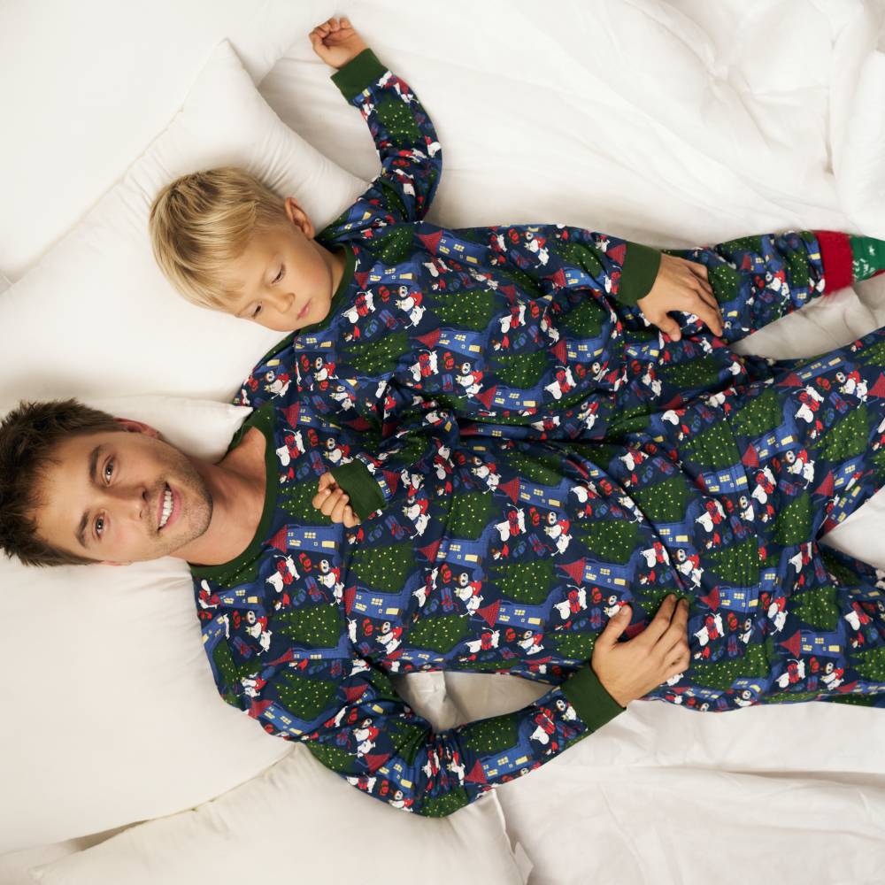 Moomin Bustling Kids Pyjamas Darkblue - The Official Moomin Shop