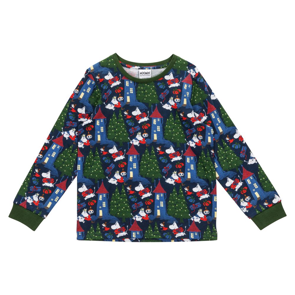 Moomin Bustling Kids Pyjamas Darkblue - The Official Moomin Shop