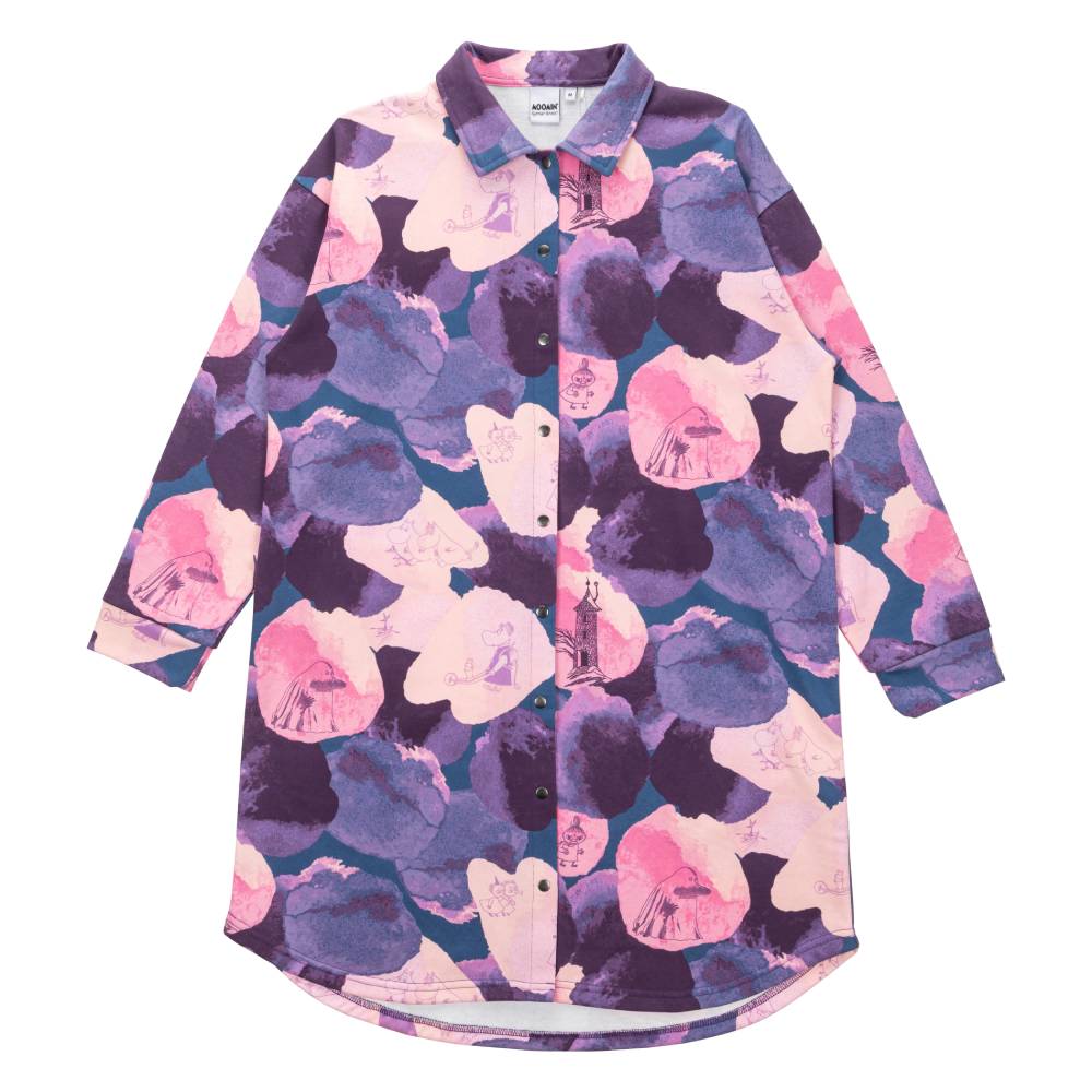 Moomin Haze Shirt-dress Magenta - The Official Moomin Shop