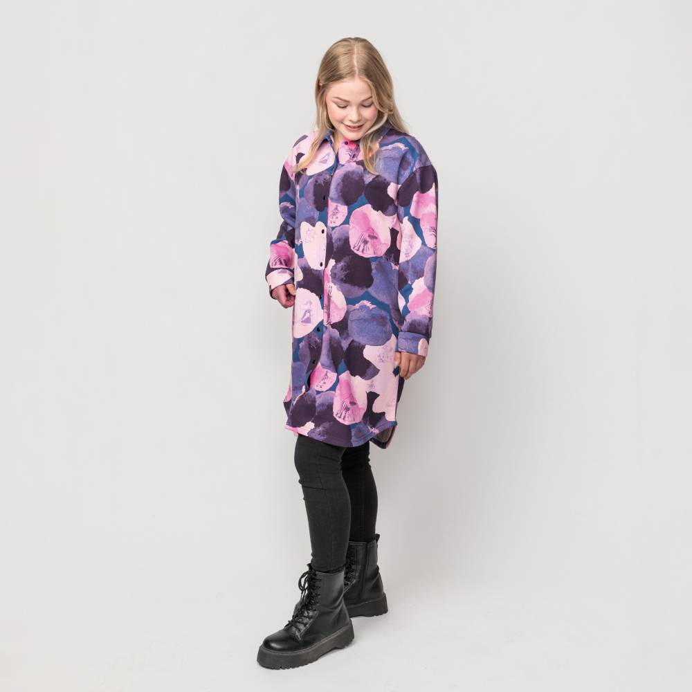 Moomin Haze Shirt-dress Magenta - The Official Moomin Shop