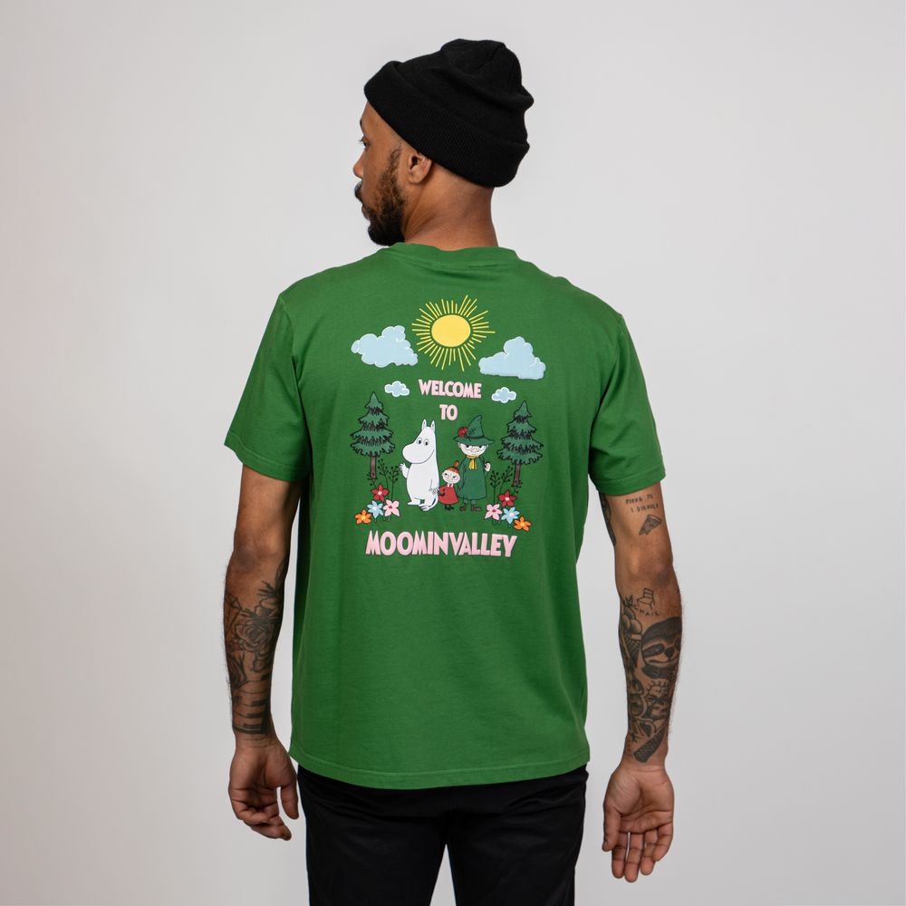 Moomin Welcome T-shirt Green - The Official Moomin Shop