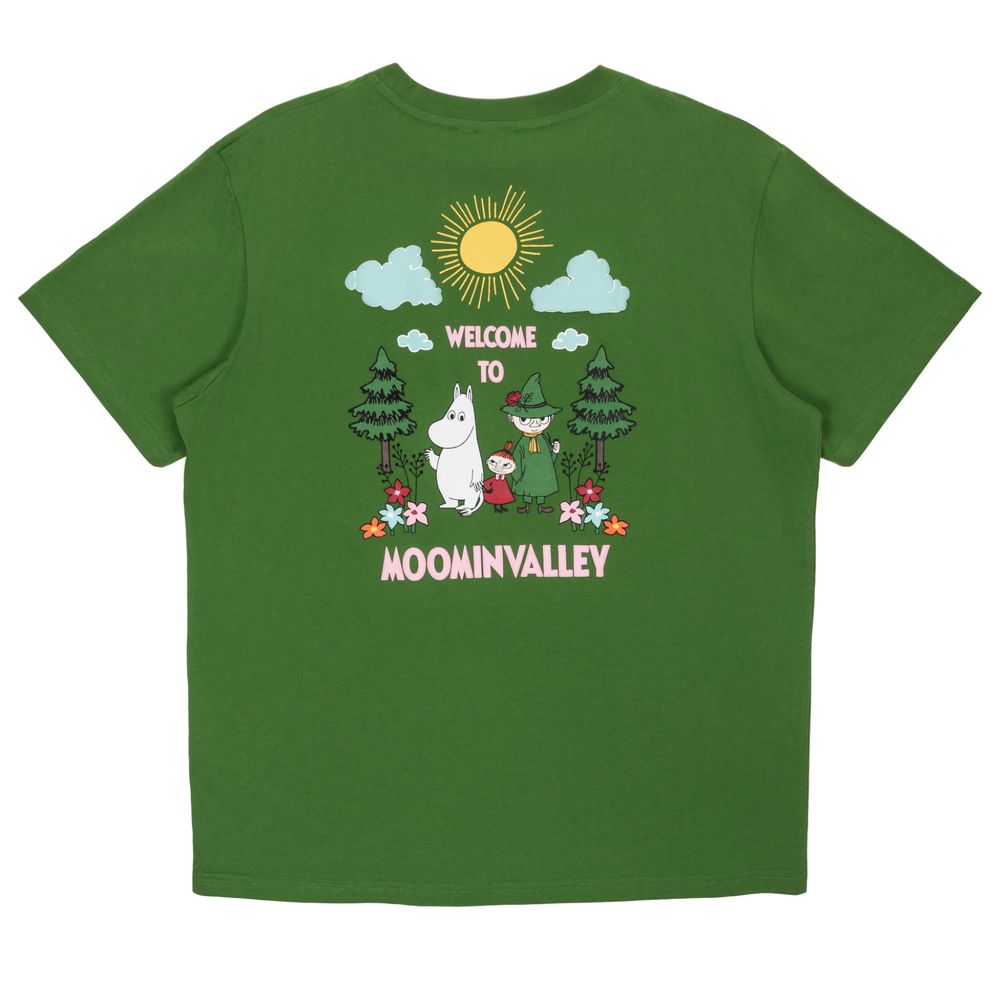 Moomin Welcome T-shirt Green - The Official Moomin Shop