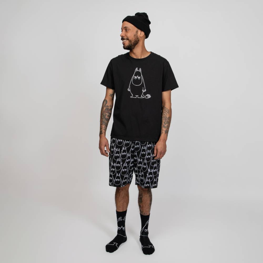 Moomintroll Angry Short-set Black - The Official Moomin Shop