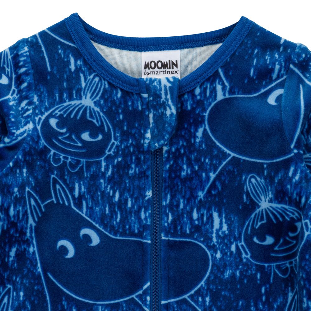 Moomin Smile Velour Pyjamas Blue - The Official Moomin Shop