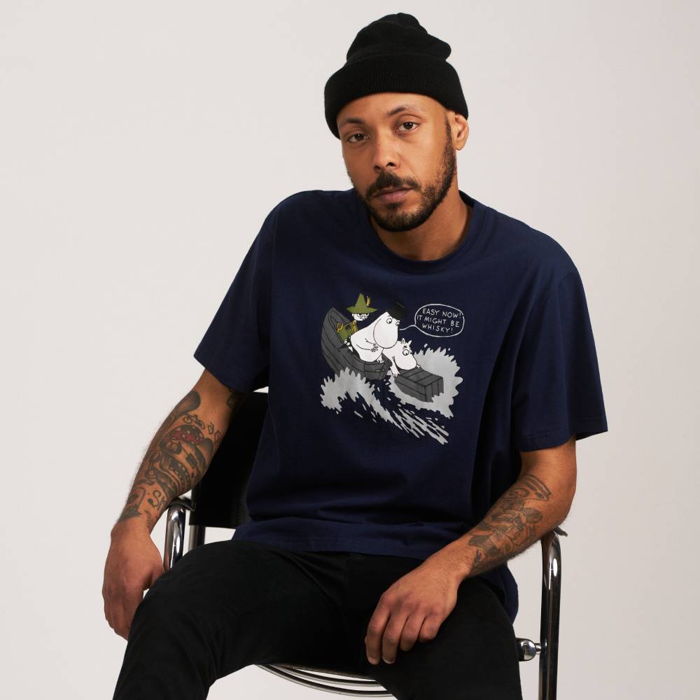 Moomin Whisky T-shirt Darkblue - The Official Moomin Shop