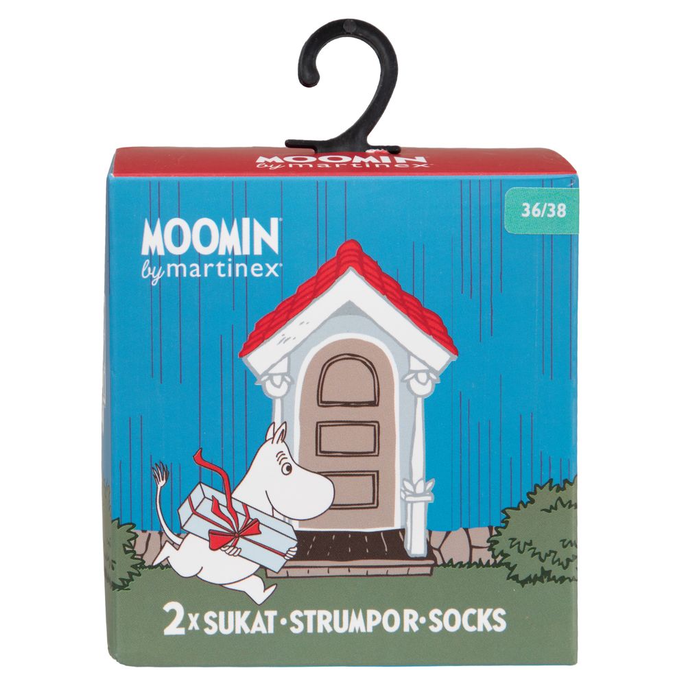 Snorkmaiden &amp; Little My Socks Gift Set Red 2-pack
