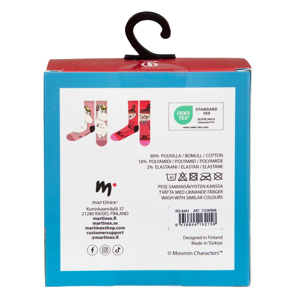 Snorkmaiden &amp; Little My Socks Gift Set Red 2-pack