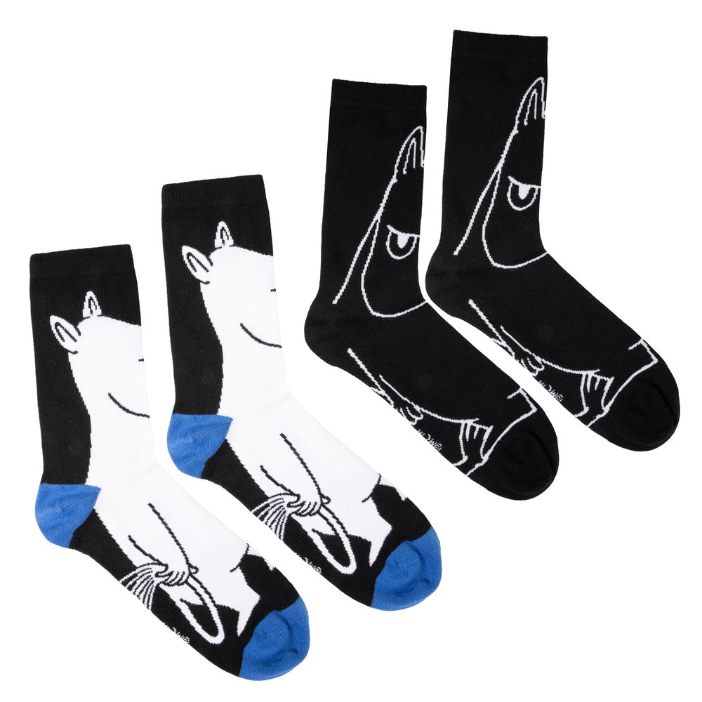 Moomintroll Socks Gift Set Black 2-pack