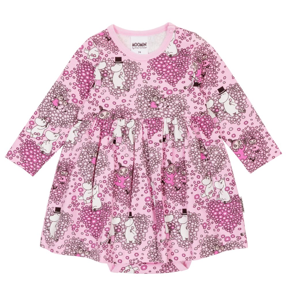 Moomin Friends Bodysuit Dress Pink - The Official Moomin Shop