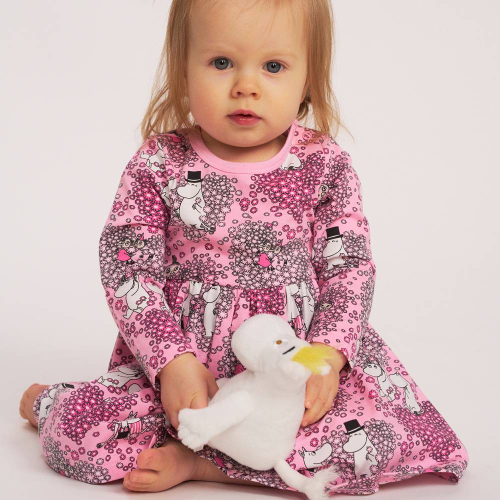 Moomin Friends Bodysuit Dress Pink - The Official Moomin Shop
