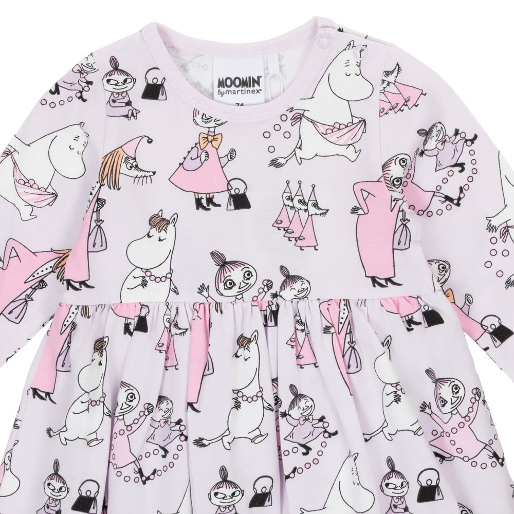 Moomin Pearl Play Bodysuit Dress Lilac - The Official Moomin Shop
