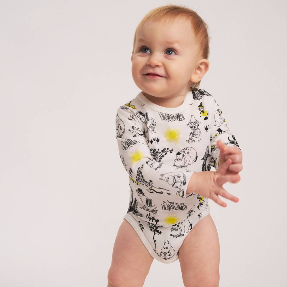 Moomin Laziness Body B&W - The Official Moomin Shop