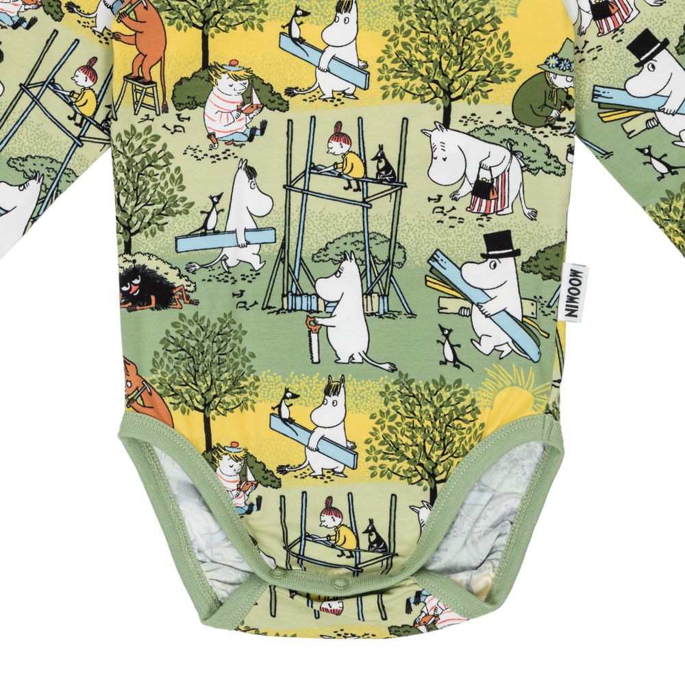 Moomin Busy Bees Body Green - The Official Moomin Shop