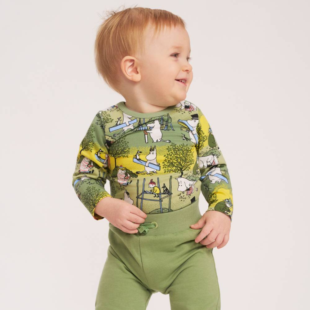 Moomin Busy Bees Body Green - The Official Moomin Shop