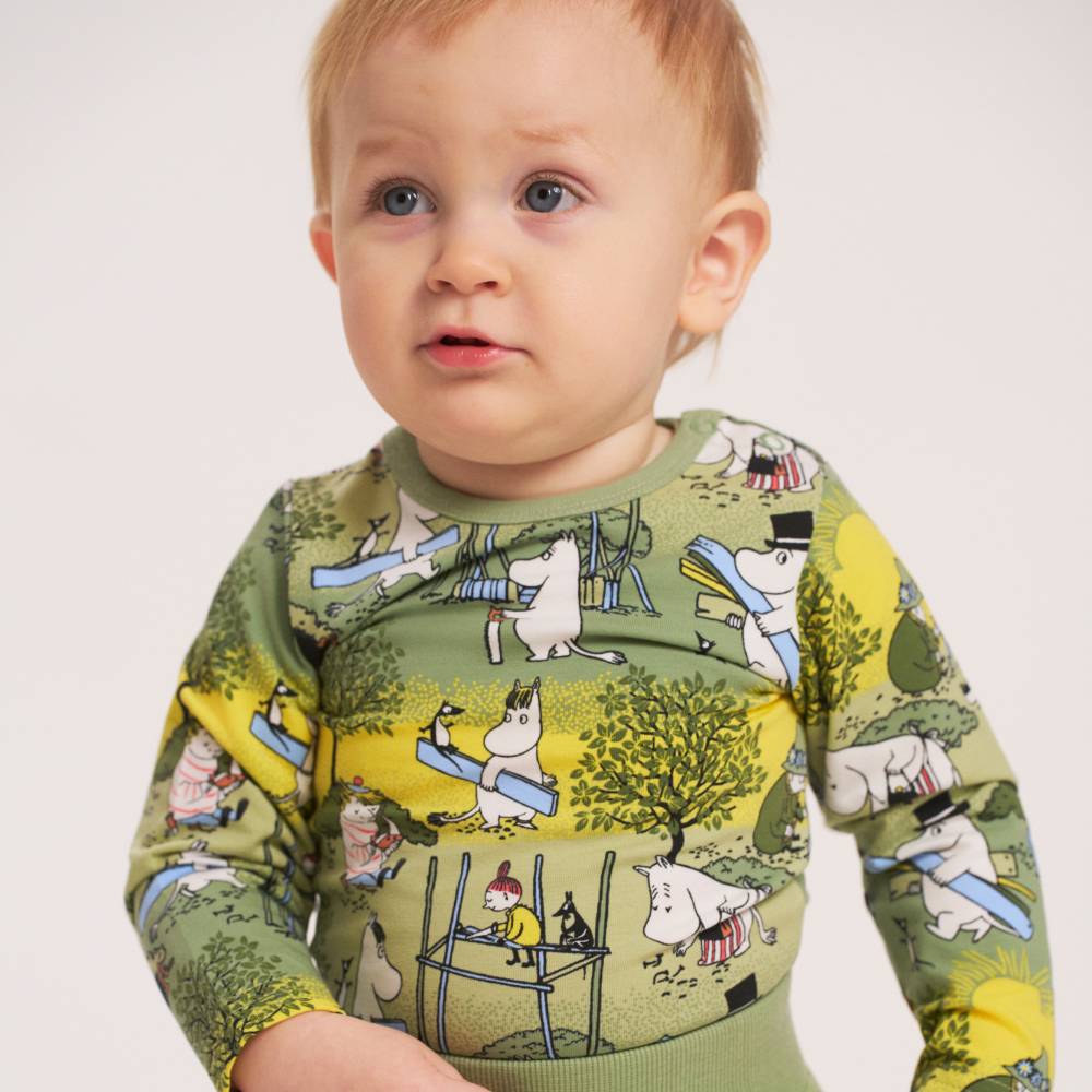 Moomin Busy Bees Body Green - The Official Moomin Shop