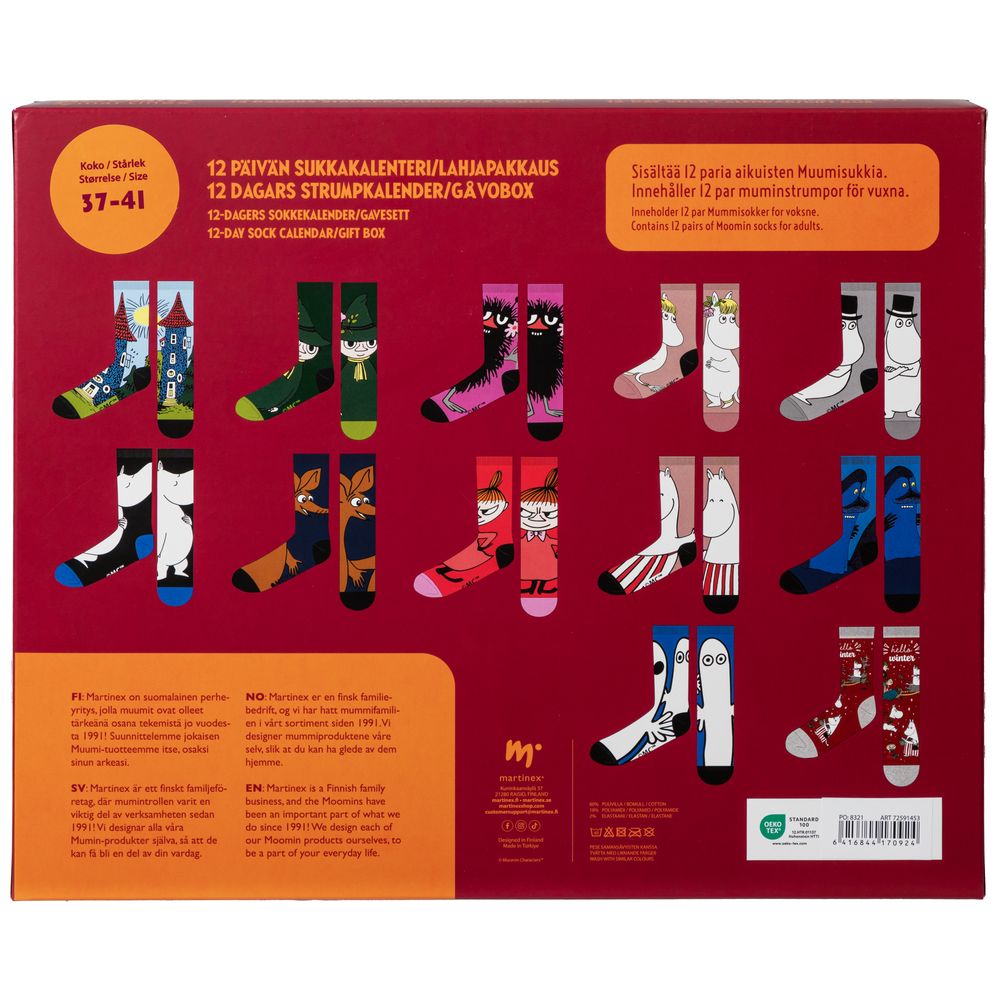 Moomin Sock Advent Calendar 2025 - The Official Moomin Shop